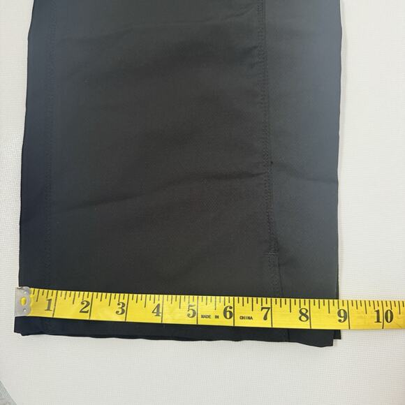 Dickies Scrub Pants Womens Large Black Cargo Drawstring Straight Polyester Nurse - Picture 9 of 10